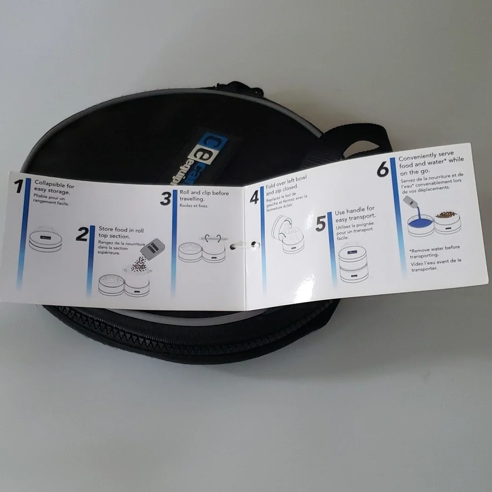 Canine Equipment 2 in 1 Collapsible Trail Bowl